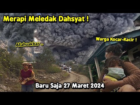 MARAPI MELEDAK! Detik-Detik Marapi Meletus Hari Ini, Warga Panik! Erupsi Marapi