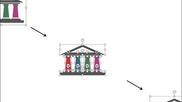 pillar diagram banking solution finance management flat powerpoint design