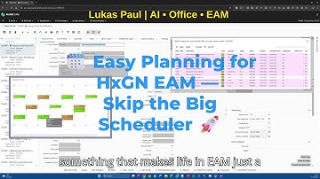 Easy Planning for HxGN EAM — Skip the Big Scheduler