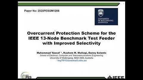 Overcurrent Protection Scheme for the IEEE 13-Node Benchmark Test Feeder with Improved Selectivity