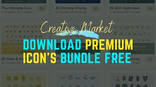 Creative Market Premium Icons|Best Icon Pack For Graphic Designers 2020