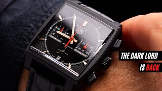 This is THE model collectors wanted to  come back - the TAG Heuer Monaco 'Dark Lord'!