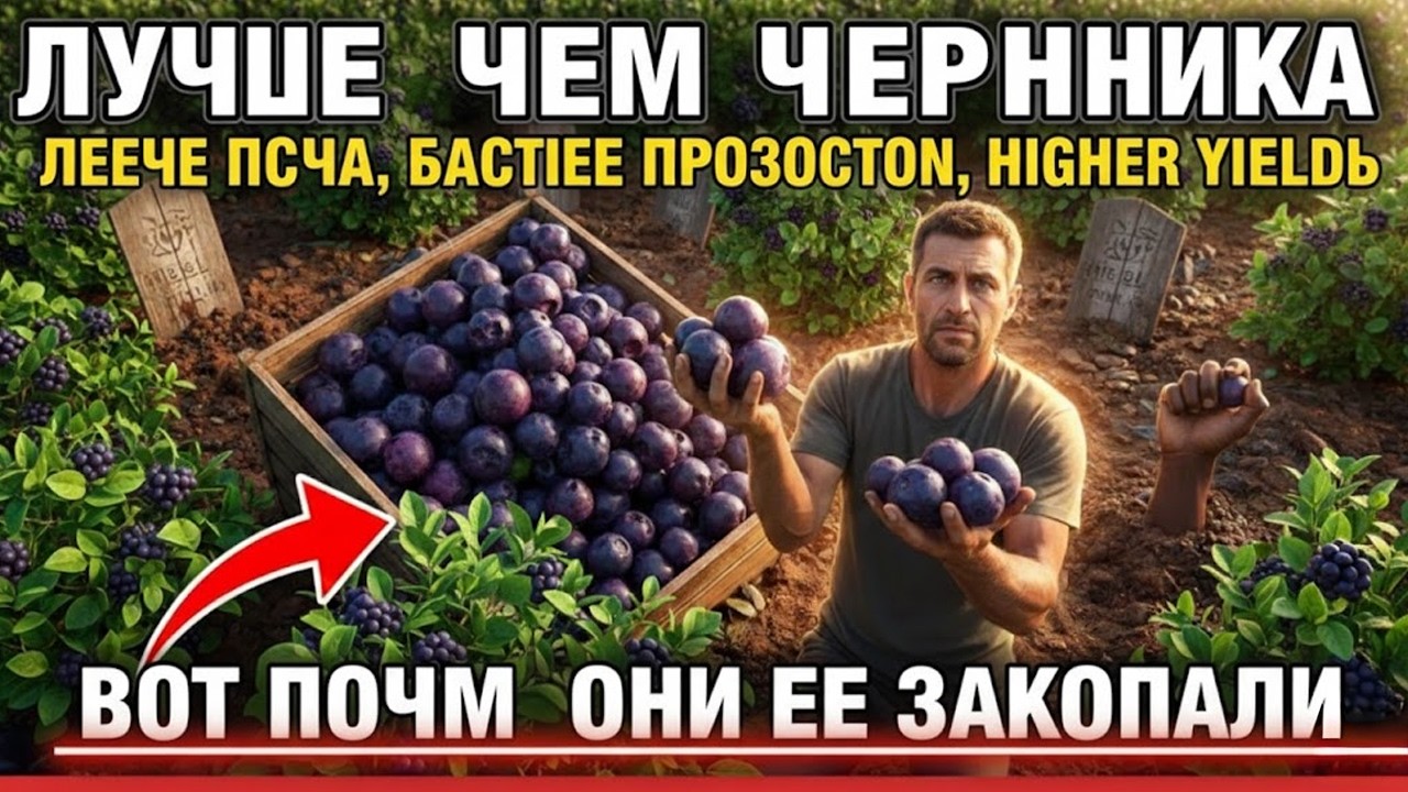 Лучше черники. Проще почва, быстрее производство, выше урожайность. Именно поэтому это скрыли