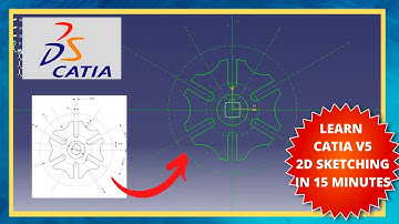 How To: CATIA 2D Sketching Practice for Beginners | CATIA 2023