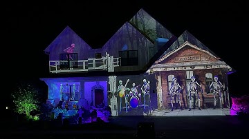 Halloween 2024 - Crazy Train House Projection Mapping