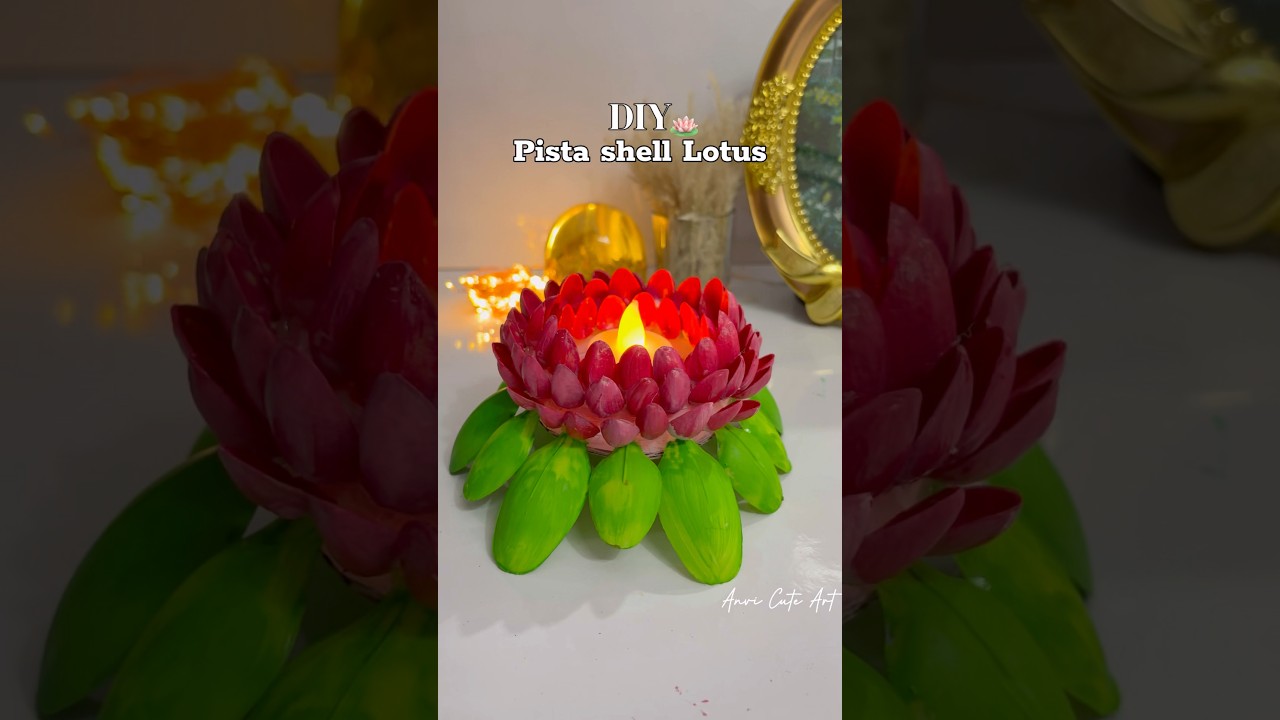 Pista shell Lotus / easy craft ideas 