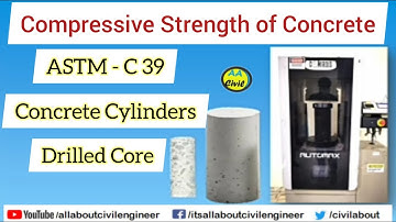 Compressive Strength Test Of Cylindrical Concrete | ASTM C 39| Urdu/Hindi| All About Civil Engineer
