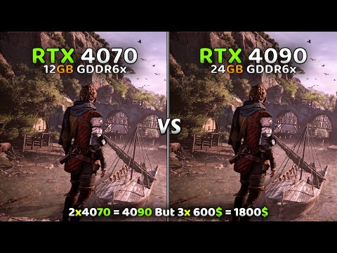 RTX 4070 vs RTX 4090 - Test In 4K🔥 | How Big Is The Diffference? | 8 Games Tested