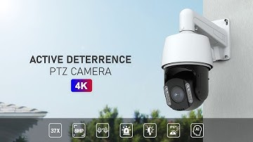 4K Active Deterrence PTZ Camera
