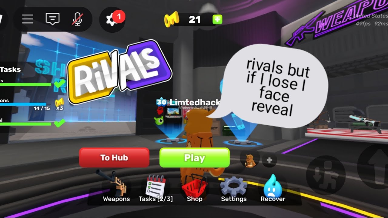 Rivals but if I lose I face reveal 🤫 - YouTube