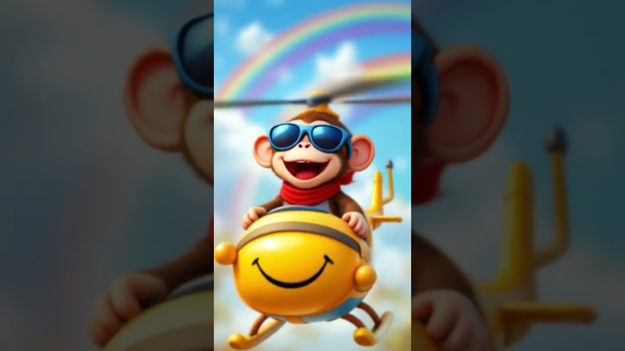 "Monkey Flies Helicopter... for a Banana?!"