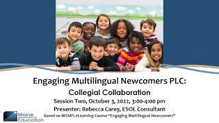 Engaging Multilingual Learners PLC Session 2 Collaboration