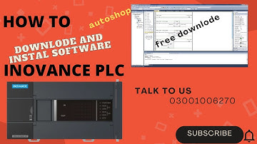 HOW TO DOWNLODE AND INSTAL INOVANCE PLC SOFTWARE (AUTOSHOP)  automation  mitsubishi  industrial