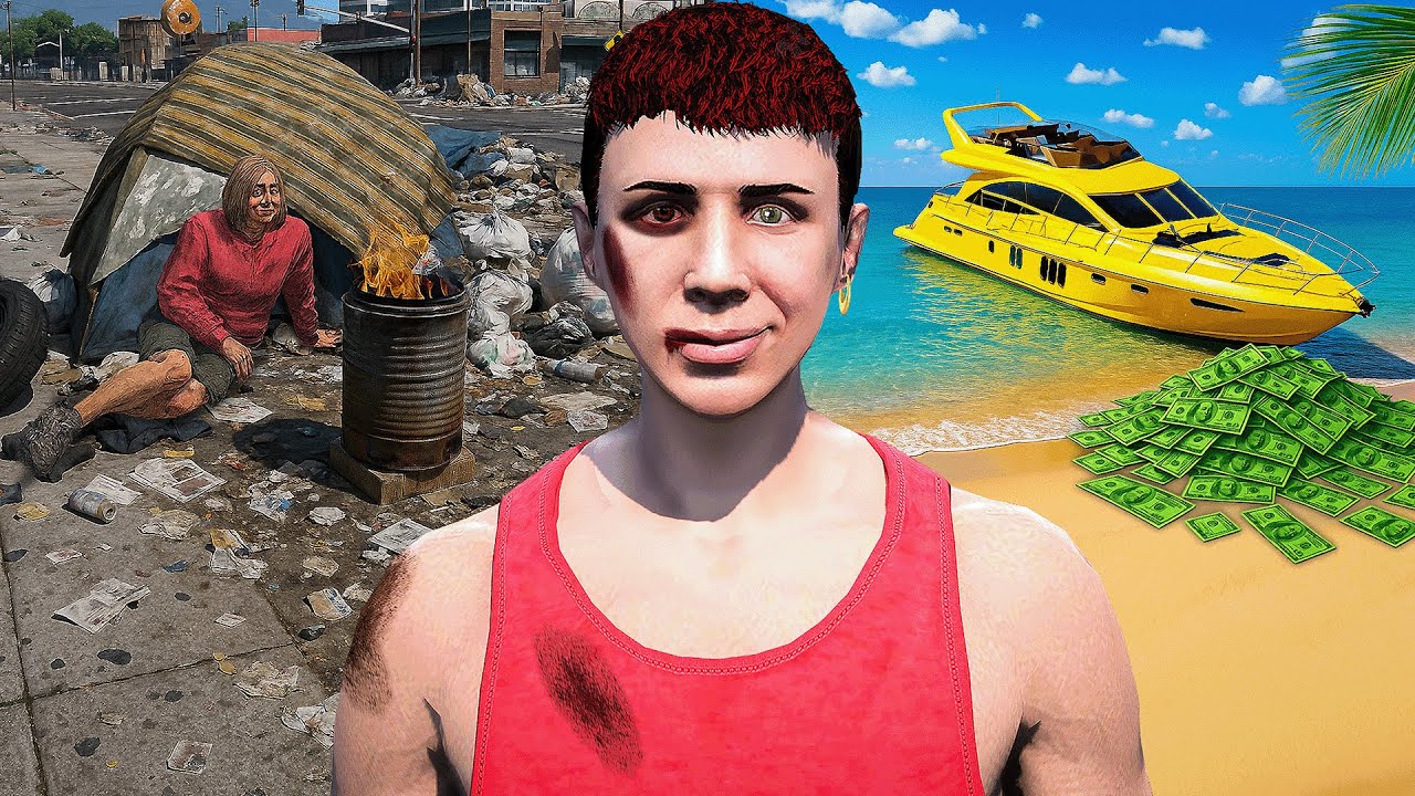 Homeless to Millionaire in GTA 5 RP (Full Movie)