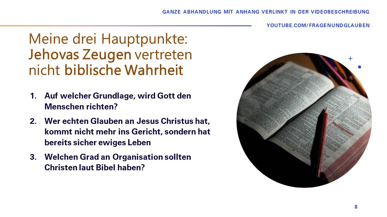 An Was Glauben Die Zeugen Jehovas Die drei unbiblischsten Lehren bei den Zeugen Jehovas: Warum sie nicht