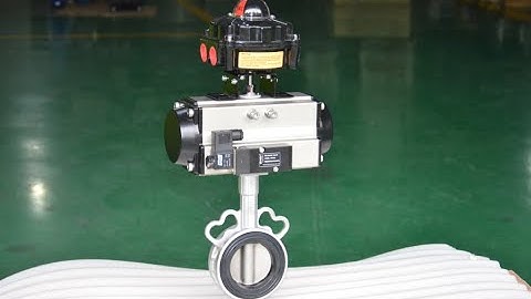 Pneumatic butterfly valve,electric butterfly valve work video