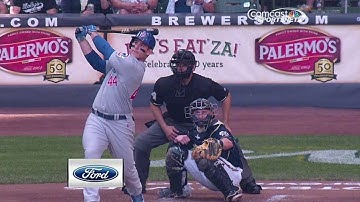 CHC@MIL: Rizzo lifts a two-run homer to right-center