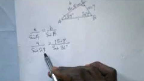 Solving triangles using sine rule ( part 1)