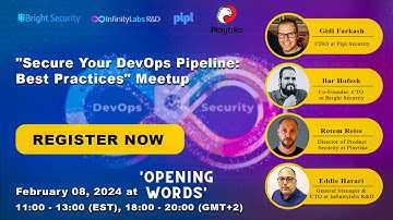 Secure Your DevOps Pipeline Best Practices Meetup 