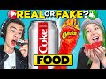 Real Vs. Fake Food Challenge | People Vs. Food