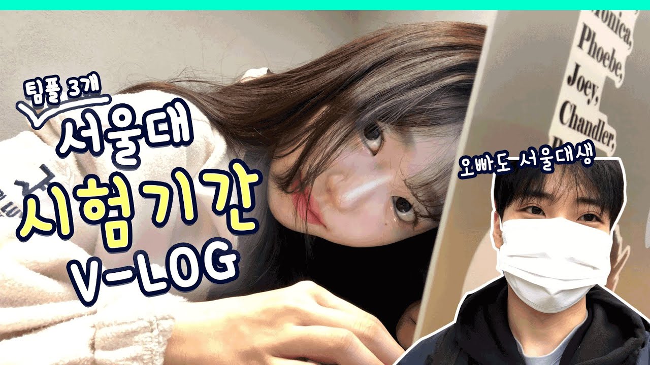 서울대 3학년 시험기간 브이로그 (팀플, 카페, 갓생, 밤샘)ㅣ 스튜디오 샤