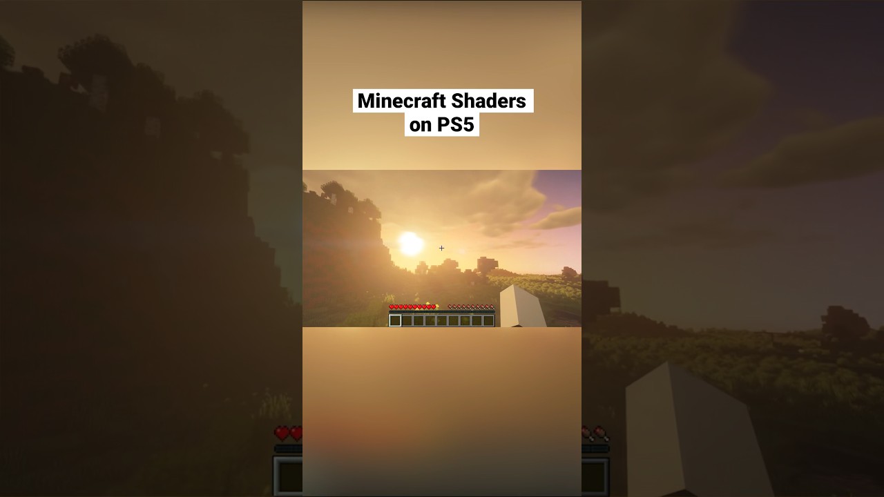 First look at MINECRAFT on PS5! Crazy addition of shaders