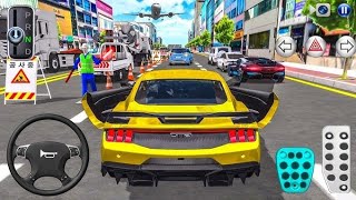 New Yellow Mustang GT 💛 For Parking - 3d Driving Class android game || Car Game #gameplay #cargame screenshot 3