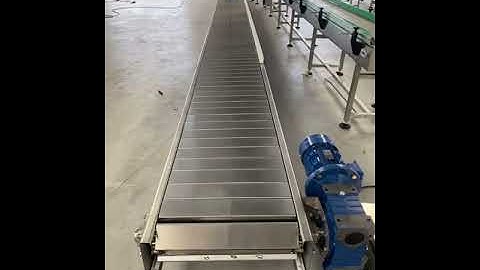 Maxsen slat chain conveyor testing, factory directly supply
