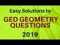 Solve GED 2019 Geometry Questions Easily with this Explanation