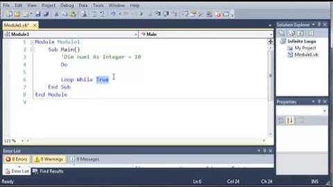 Visual Basic - 35   The Infinte Loop
