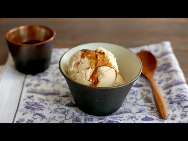 Kinako Ice Cream with Kuromitsu Syrup | Japanese Recipe | wa's