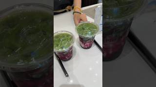 Coffee Dirty and Blueberry Matcha!