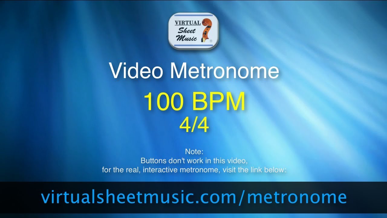 100 beats per minute metronome