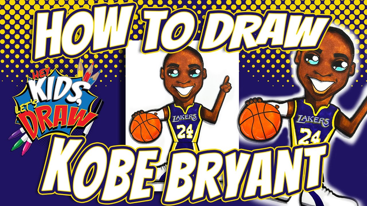 How To Draw Kobe Bryant (Basketball LEGEND) 