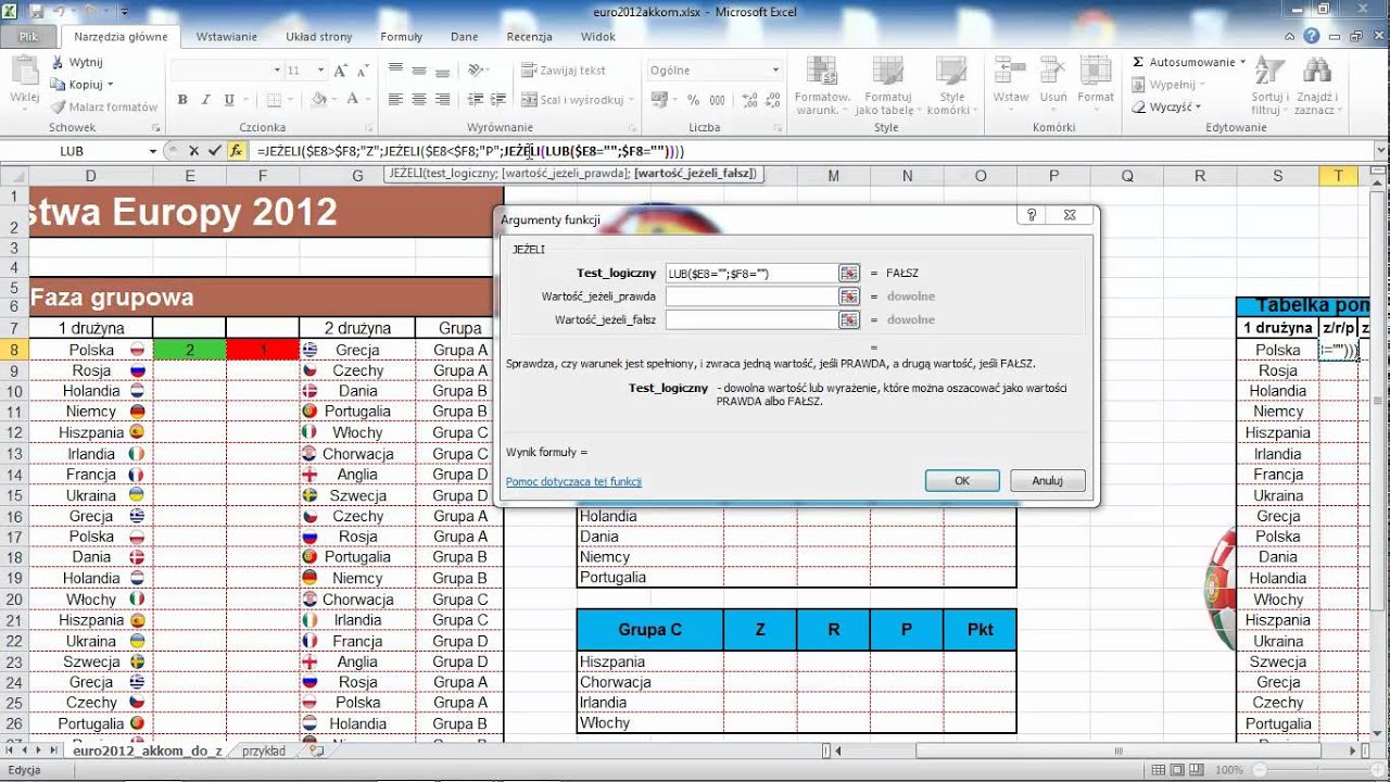 Excel I EURO 2012 YouTube