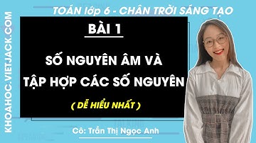 Toán lớp 6 Bài 1: Số nguyên âm và tập hợp các số nguyên | Chân trời sáng tạo (DỄ HIỂU NHẤT)