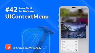 42. UIContextMenu in Swift - Learn Swift For Beginners