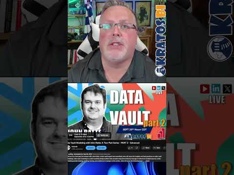 Data Vault Part 2 - DEMO BABY!!!! with John Ratte