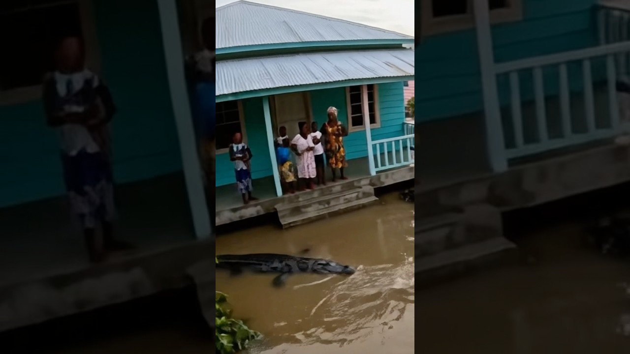 POV: You Wake Up and There’s Crocodiles in the Street 🇯🇲🐊 