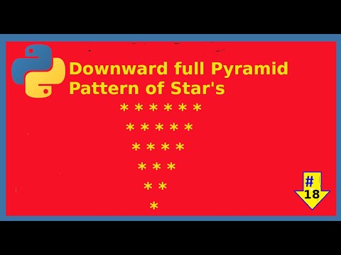Downward full Pyramid Pattern of Star