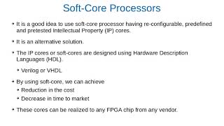 embedded system on fpga, soft-core processor?, soft-core processor for developing an embedded system