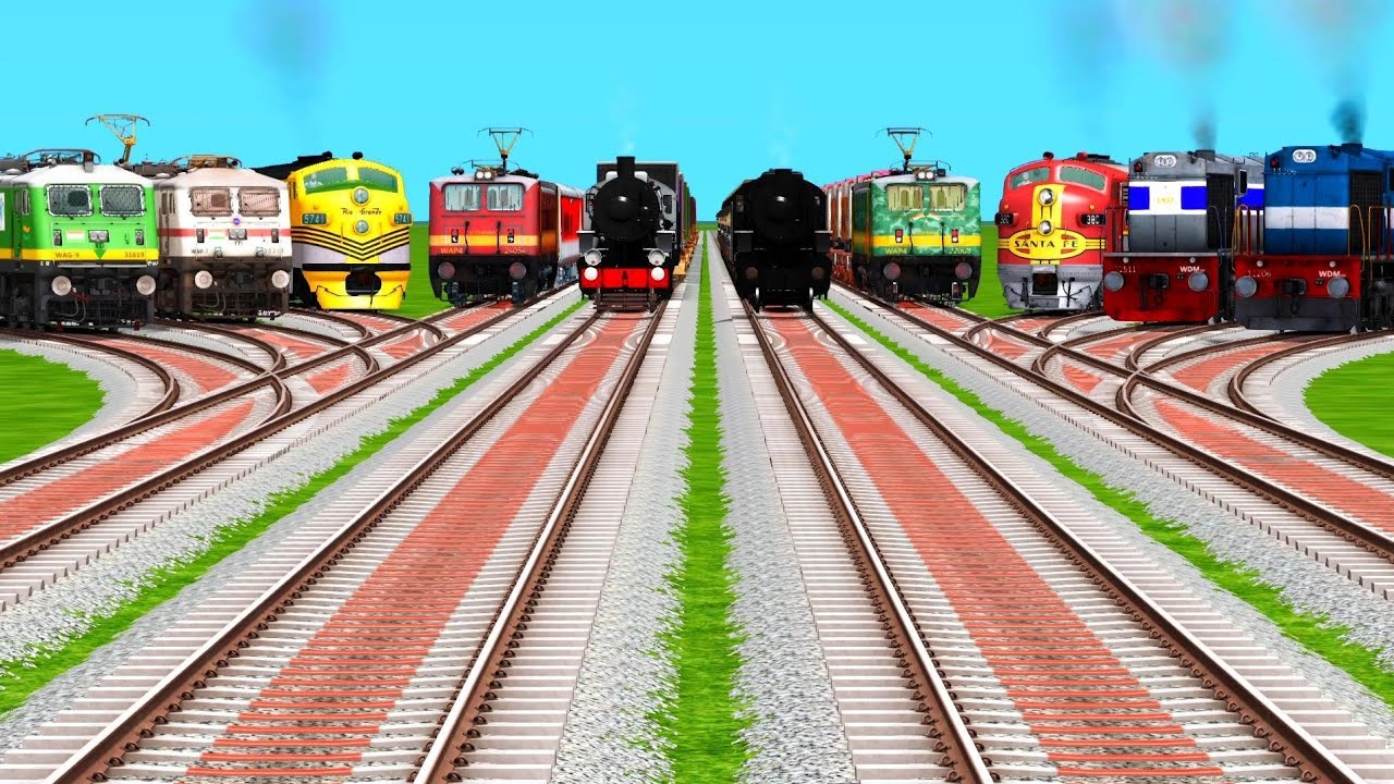 Top 10 Fastest High-Speed Trains At Bumpy Crossing | indian railways | train simulator classic