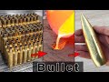 Casting bullet  trash to treasure  melting cartridge case asmr brass casting