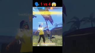 1 vs 4 😱  Rush game Play #freefire #viral #shorts #tringding