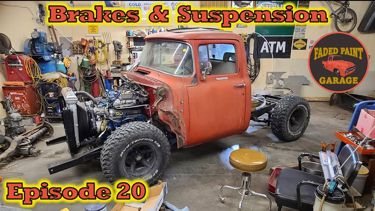 1956 Ford F-100 Episode 20 - Front Rotors / Brakes, Rear Brake Line ...