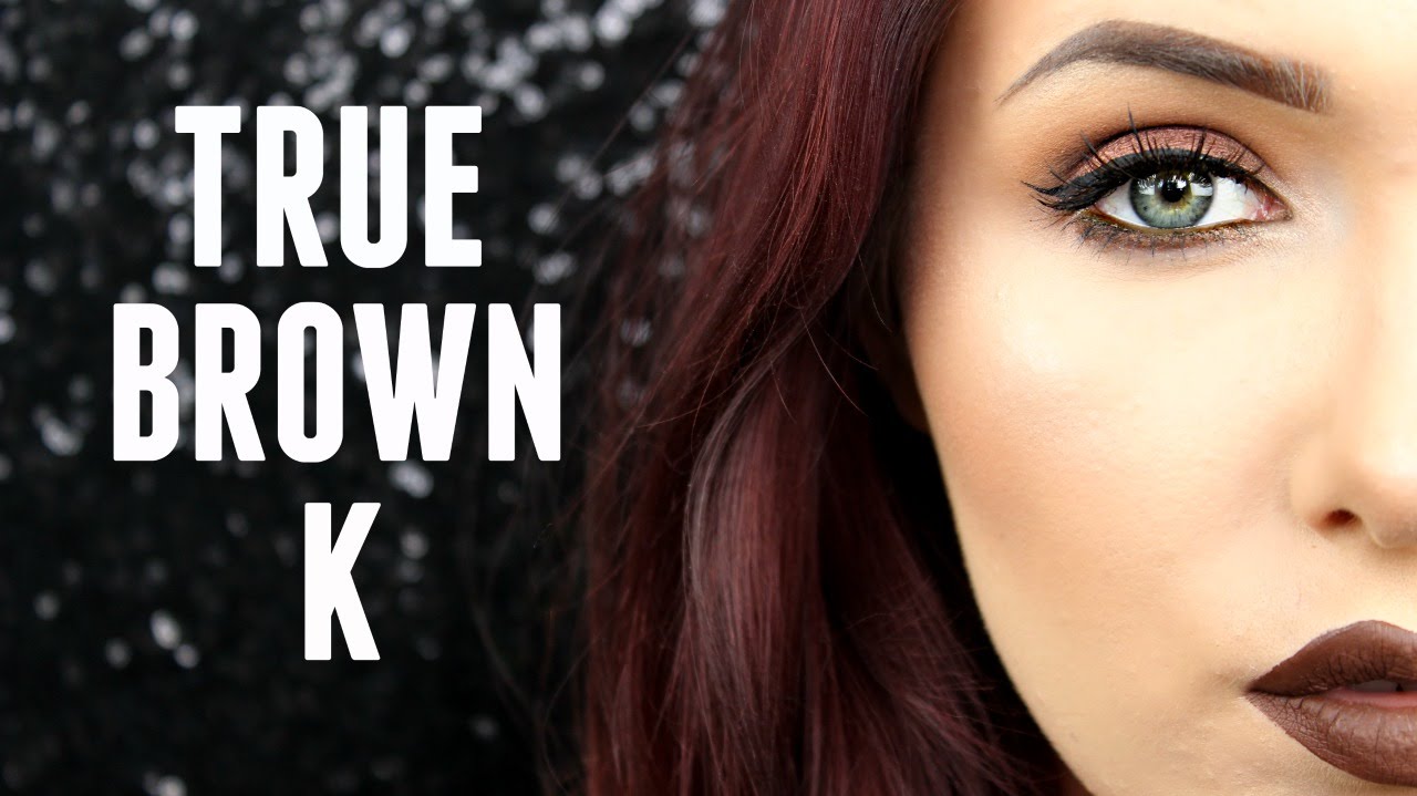 True Brown K Makeup Look | Kylie Cosmetics Lip Kit | Inspired Look ♡
