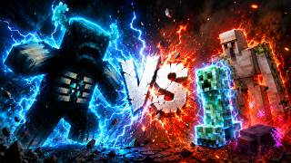 Warden vs Iron Golem, Creeper & Silverfish