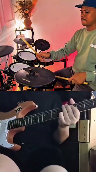 DUKA - LAST CHILD ( SHORT DRUM AND GUITAR COVER ) #guitar #lastchildduka #drumcover #guitarcover