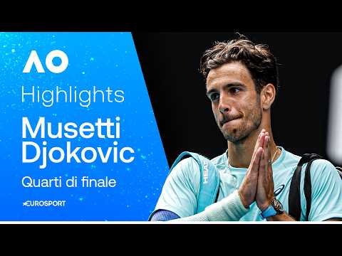 Video MUSETTI, che SFORTUNA con DJOKOVIC! Avanti 2-0, si deve ritirare | HIGHLIGHTS | AUSTRALIAN OPEN 2026