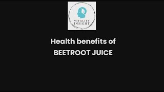 Top 5 Health Benefits of Beetroot Juice